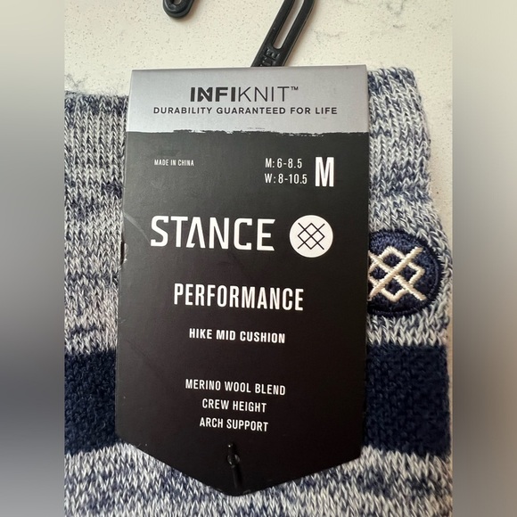 NWT. Stance Camper Crew Hiking Socks. Women’s size 8-10.5. Wool Blend. - Picture 6 of 7